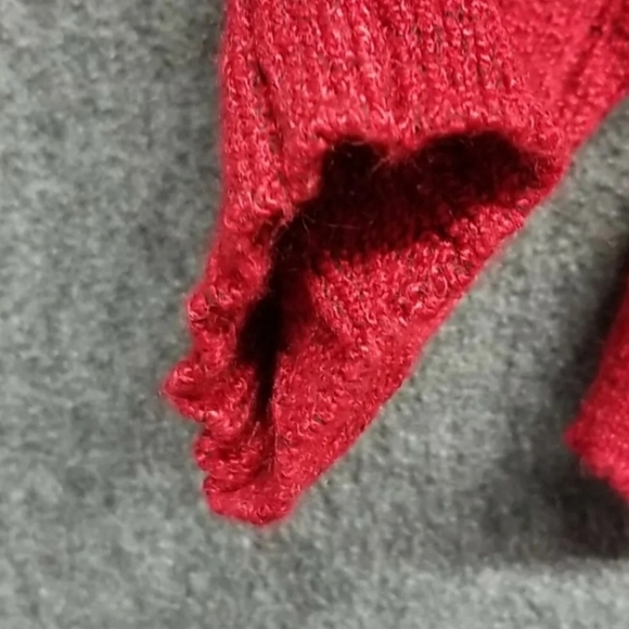 Carolyn Taylor Women's Red Sweater Long Raglan Sleeve Size XL - Picture 6 of 14